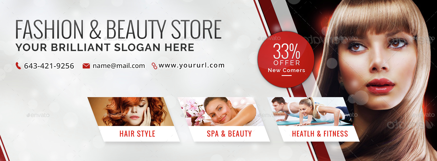 Fashion & Beauty Facebook Cover by Hyov GraphicRiver